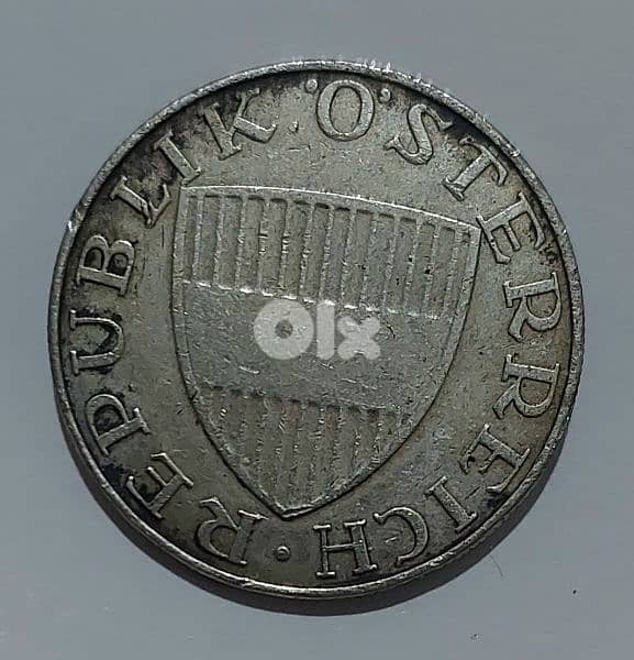 Austrian Ten Shilling silver coin year 1958 weight 7.5 gram 1