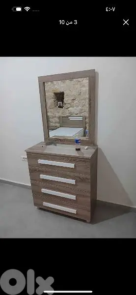 شفنيرة مع مرايا عرض 80 سم