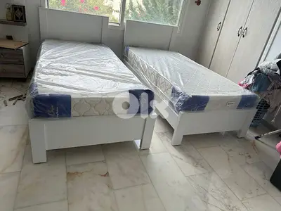 تختين مفرد 96 سم مع فرشات اتنين