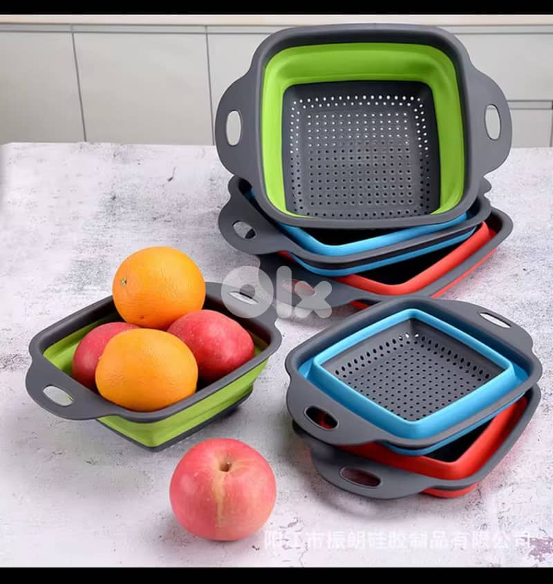 foldable Fruit Vegetable Washing Strainer Basket Kitchen 0