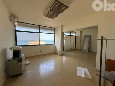 100 Sqm | Prime Location Office For Rent In Jal El Dib | Sea View
