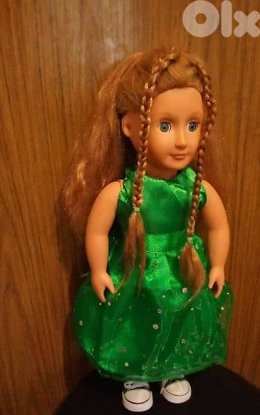 OUR GENERATION BATTAT Long hair Big doll 46Cm Still Good+Shoes=25$ 4