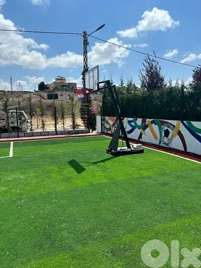 Portable basketball hoop
