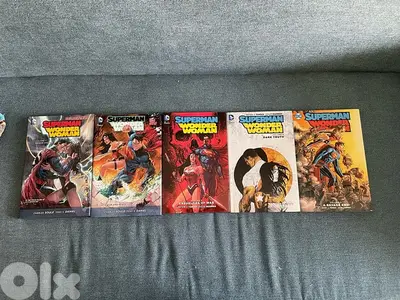 Superman Wonder Woman Hardcover Comic Books - Full Collection V 1 to 5