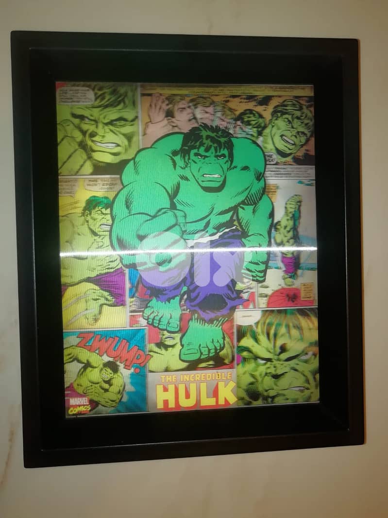 The incredible hulk 3d leticular photo and frame 25*30cm 0