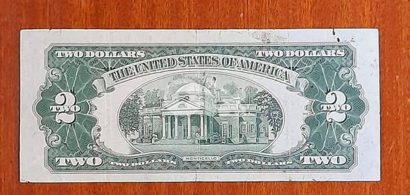 Red Seal two USA Banknote year 1928 1