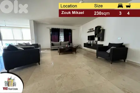 Zouk Mikael 230m2 | Brand New | Super Luxurious | City View | EL |