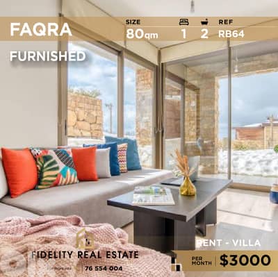 Villa for rent in Faqra Furnished RB64 شقة مفروشة للإيجار بفقرا