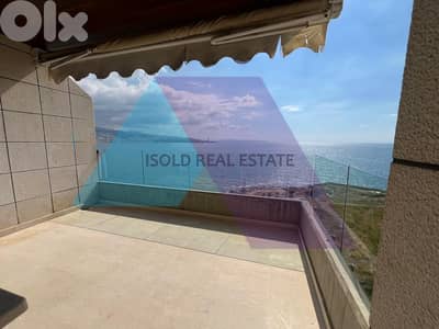 Furnished 265 m2 apartment+Panoramic view for rent in Tabarja - طبرجا