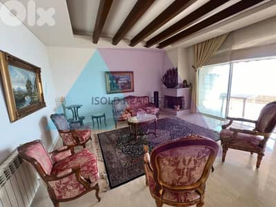 Furnished 265 m2 apartment+Panoramic view for rent in Tabarja - طبرجا
