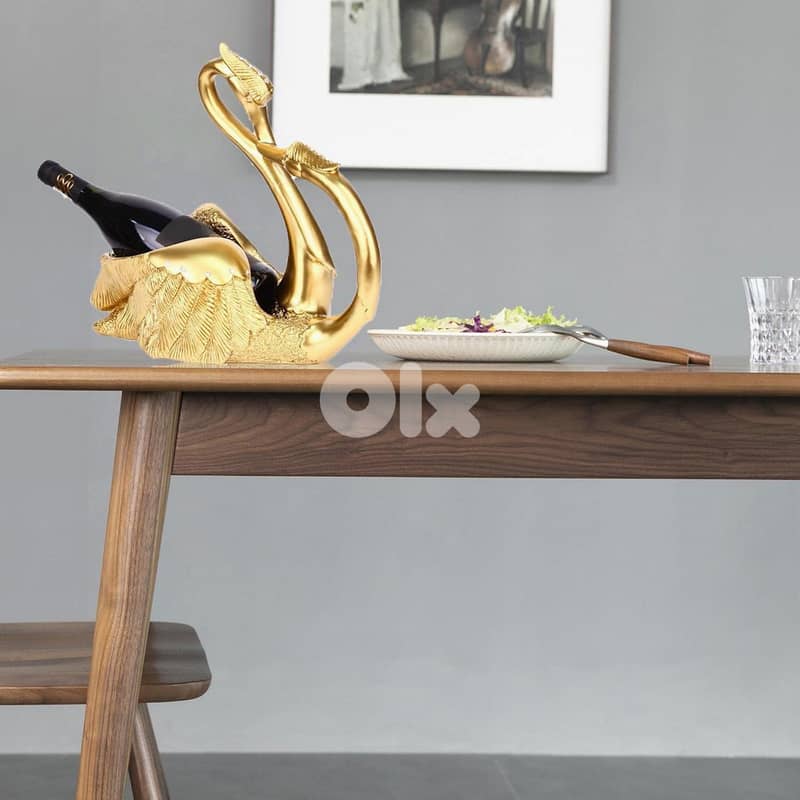 Love Swans Wine Rack – Romantic Bottle Holder for Couples 5