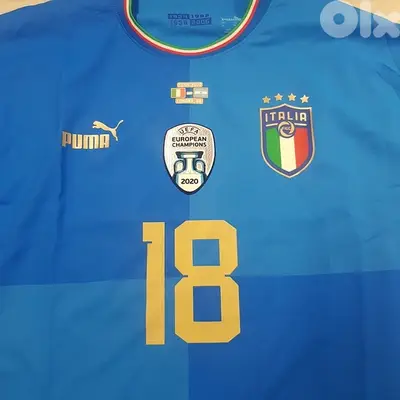 Barella italia big day Finalissima vs argentina 2022 home puma jersey
