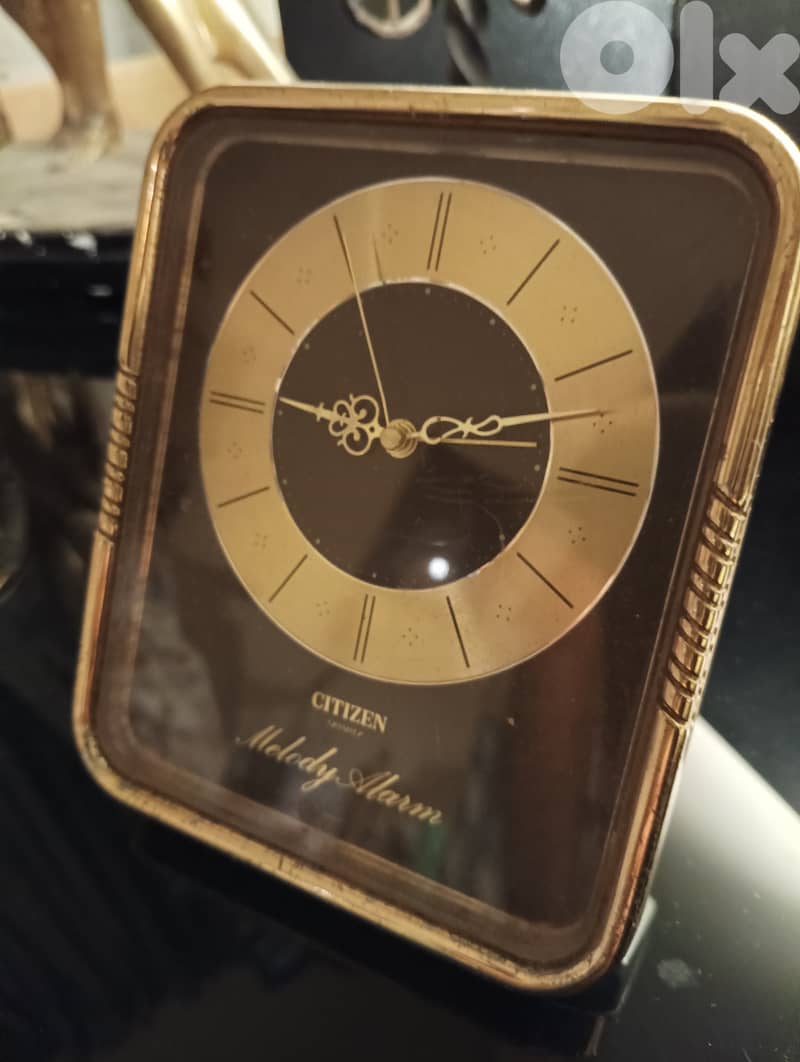 Vintage Citizen Quartz Melody Alarm Clock QKM-875 0