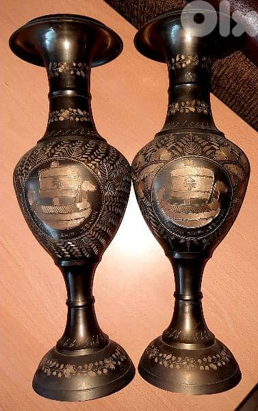 Copper vases اواني نحاس 0