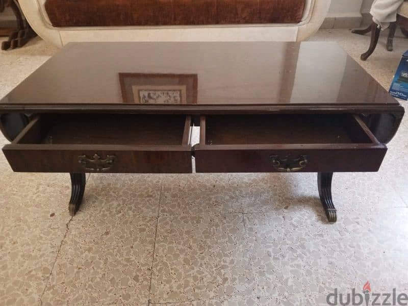 classical living room, Mogano Wood- صالون كامل خشب زين 2