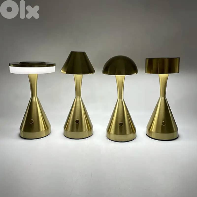 Cordless Bronze Table Lamp — 24cm Dimmable 4
