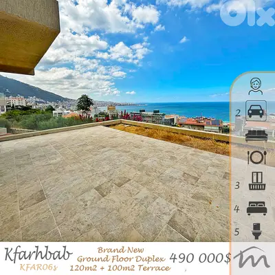 Kfarhbab | Brand New 390m² Duplex | Terrace | Open View | High End Apt