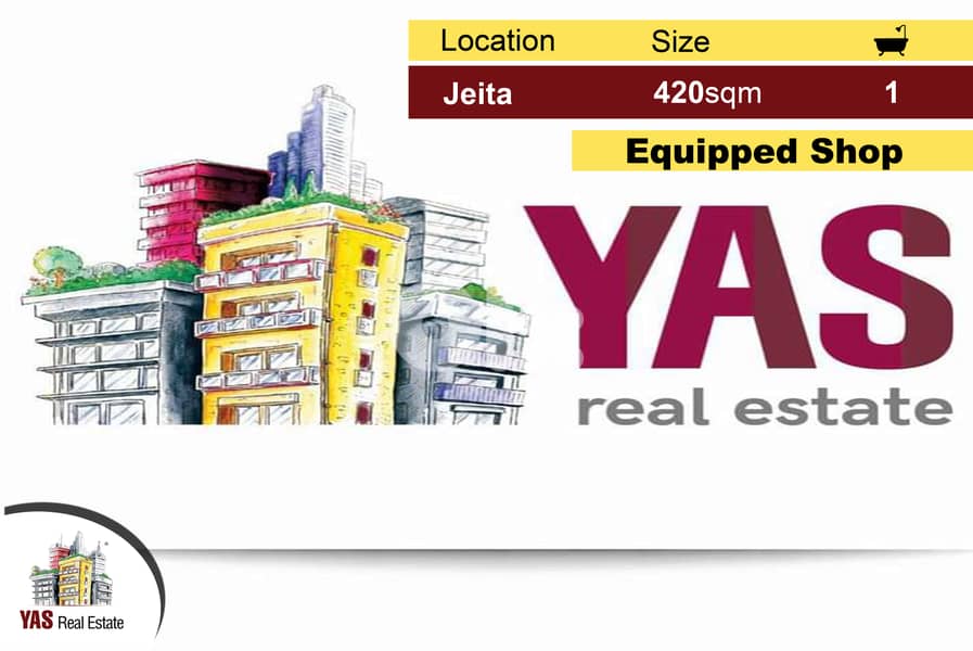 Jeita 420m2 Shop | 2 Floors | Main Highway | Fully Equipped | WA | 0