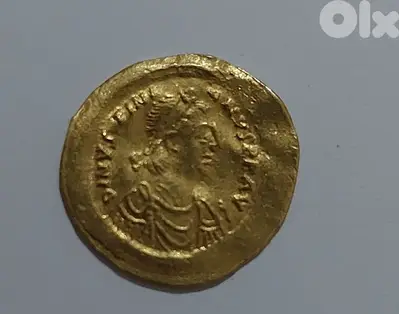 Byzantine Gold AV coin Semisis JustinanI year 527 AD weight 2.24 grams