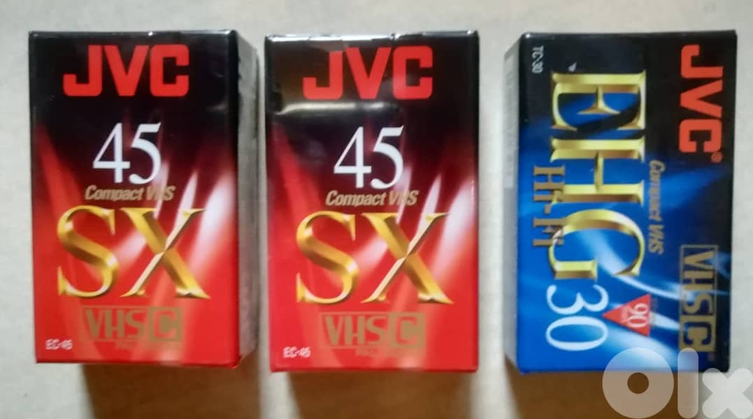 compact vhs new sealed or used camcorder cassette starting 4$ 0
