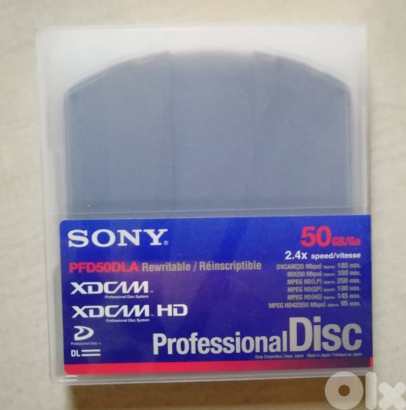 Sony XDCAM 50GB Dual Layer Professional Disc 0
