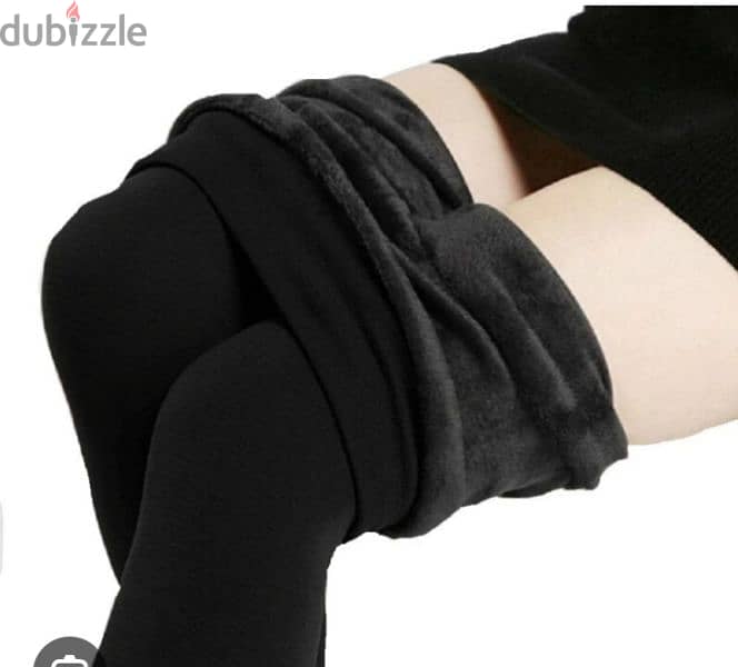 black fleece leggings 2