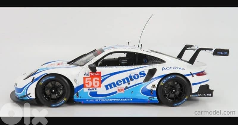 Porsche 911 RSR Team Project (LM 24h 2020) diecast car model 1;18. 1