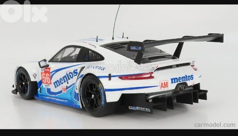 Porsche 911 RSR Team Project (LM 24h 2020) diecast car model 1;18. 2