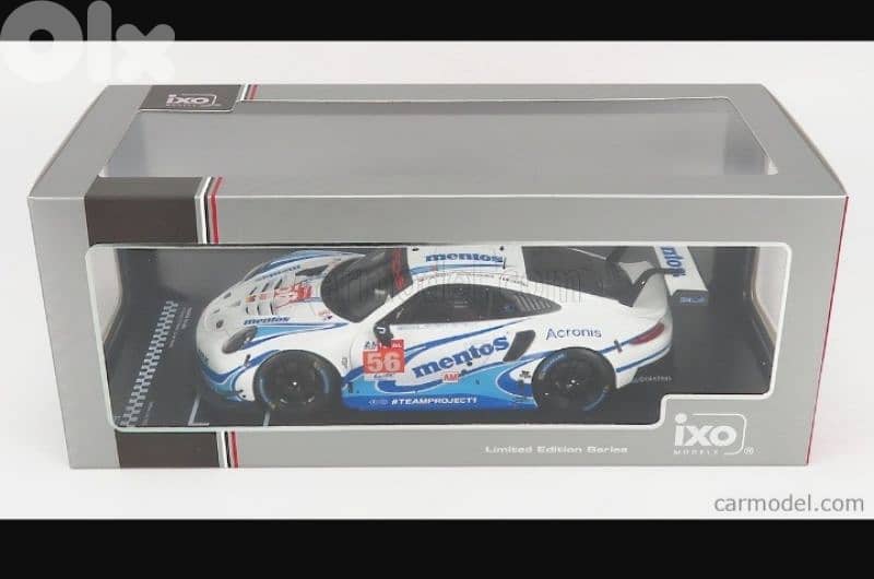 Porsche 911 RSR Team Project (LM 24h 2020) diecast car model 1;18. 6