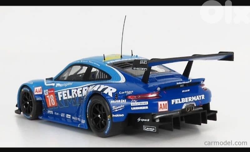 Porsche 911 RSR (Team Proton LM 24h 2020) diecast car model 1;18. 2