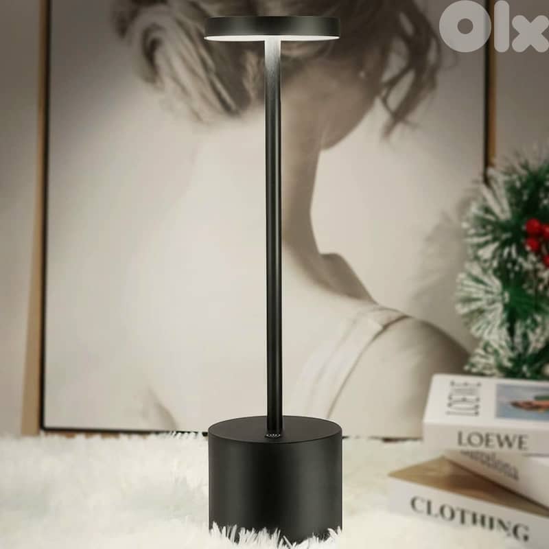 Modern Aluminum Table Lamp – Cordless Design with Dimmable Lighting 0