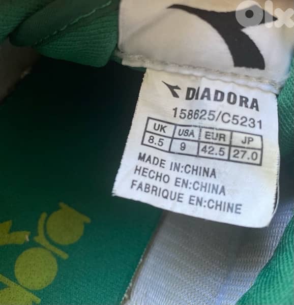 diadora green shoes size 40-41 3