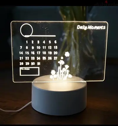 Creative LED Note Board Night Light USB Rewritable Message