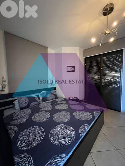 Decorated 90m2 Chalet+terrace+pool+Seaview for sale in Kaslik - كسليك