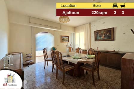 Ajaltoun 220m2 | Open View | Quiet Street | High End | DA |