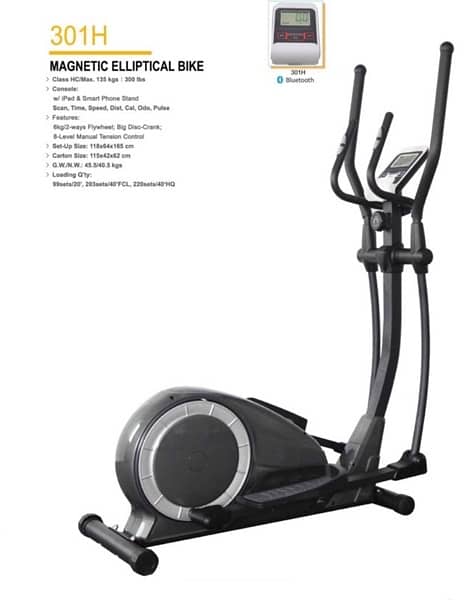 Magnetic elleptical bike 301H 0