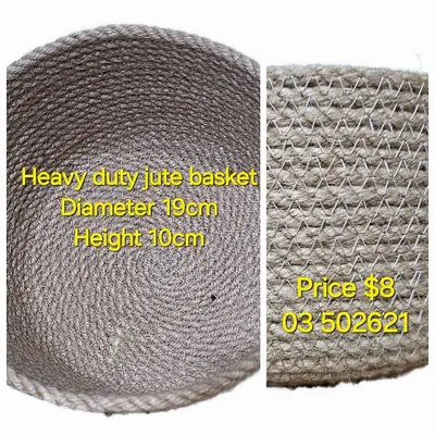 heavy duty jute baskets