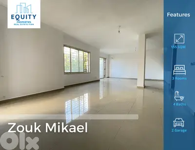 155 SQM Apartment With 100 Terrace For Sale In  Zouk Mikael #RK99626