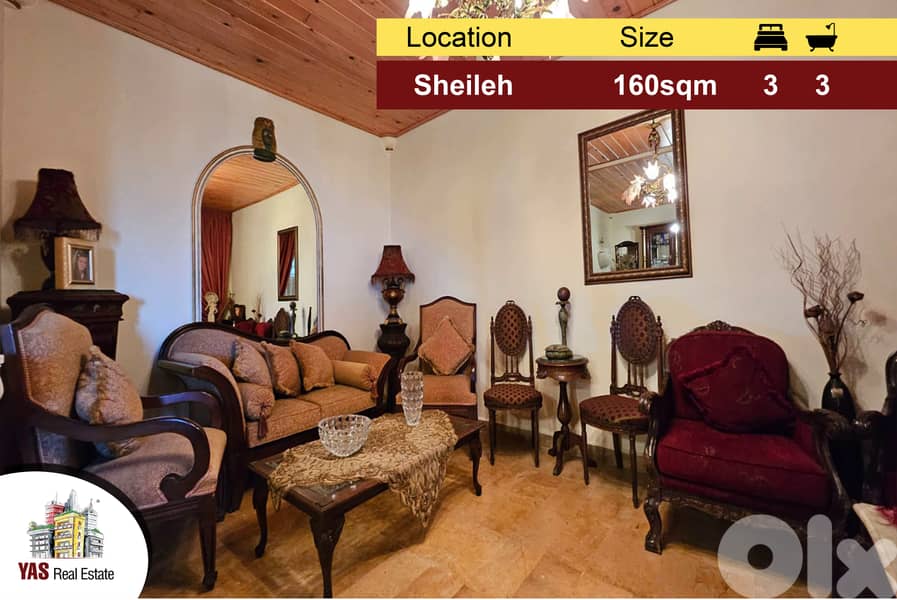Sheileh 160m2 | Open View | High End | Decorated | Quiet Street | TO 0