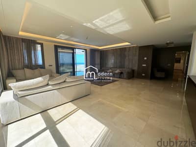 Apartment with Sea View for Rent in Waterfront Dbayeh
