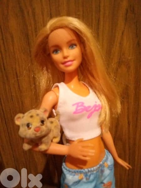 Barbie TRAINS Small TYGRE Mattel Great doll flexi legs+Outfit +Kickers 1