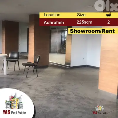 Achrafieh 225m2 | Showroom | 2 Floors | Prime Area | Rent | AC |