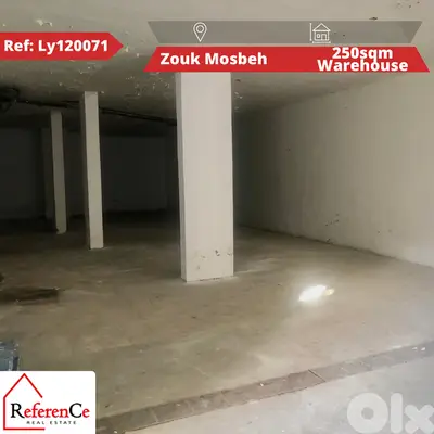 Warehouse available in Zouk Mosbeh مستودع متاح في زوق مصبح