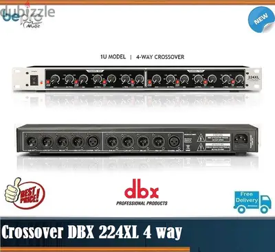 DBX 224XL crossover With Subwoofer. 4 way Stereo Crossover plus sub