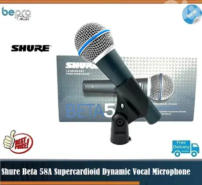 Shure Beta 58A Supercardioid Dynamic Vocal Microphone