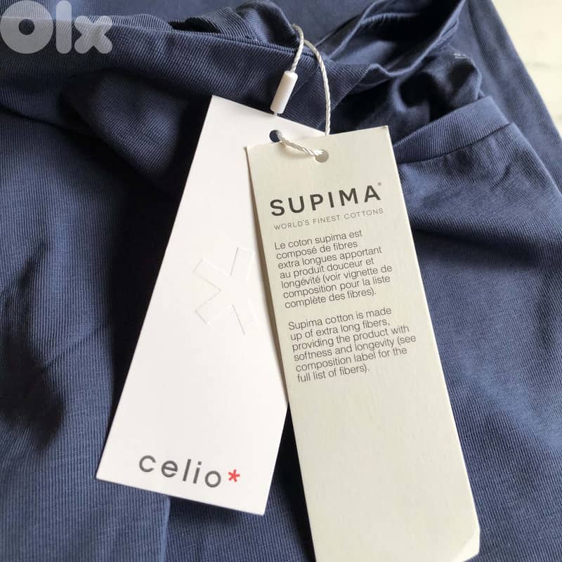 Celio Original Men's T-Shirt SUPIMA, (Navy Blue size L ) 35$ 0