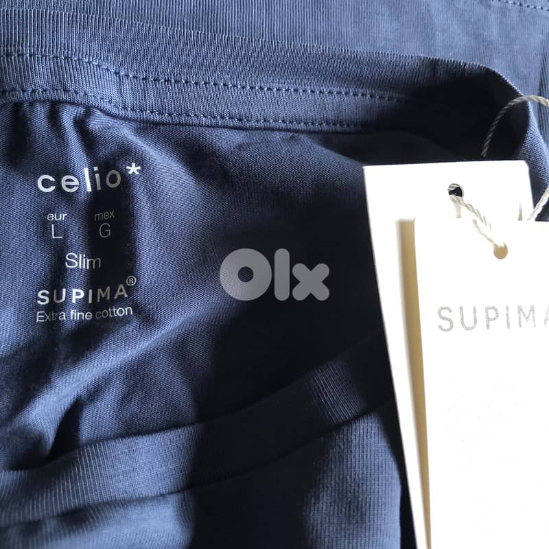 Celio Original Men's T-Shirt SUPIMA, (Navy Blue size L ) 35$ 2