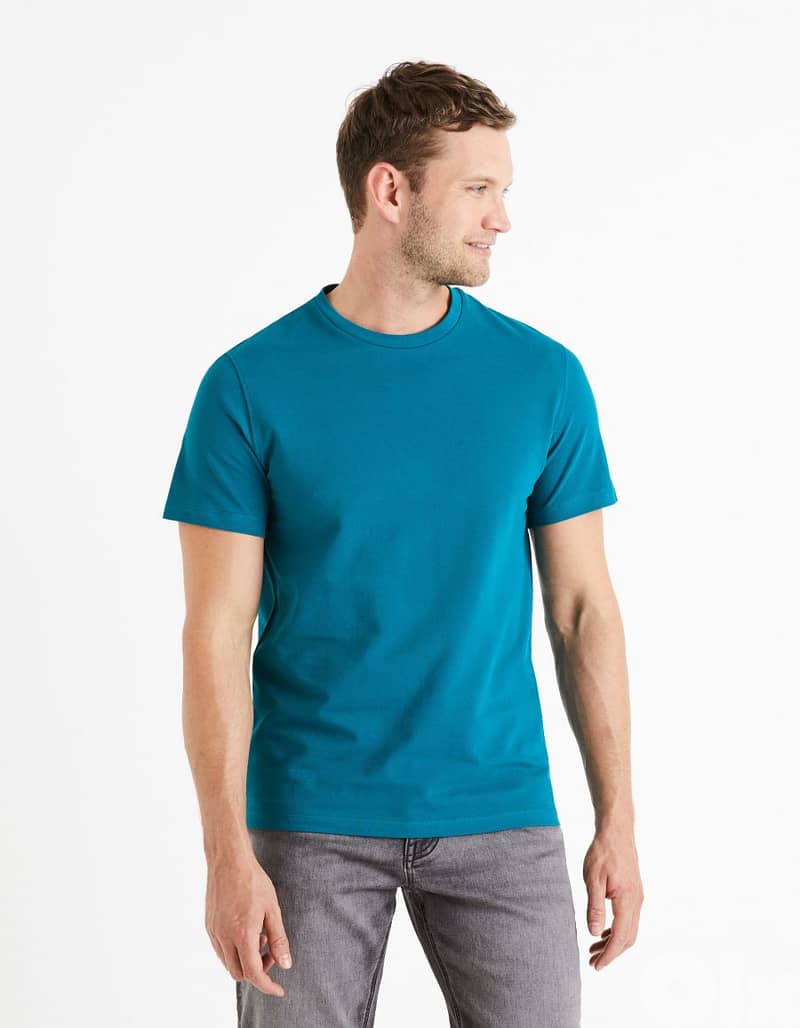 Celio Original Men's T-Shirt SUPIMA, (Petrole size L ) 35$ 2