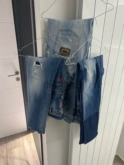 2 dsquared jeans 1 dolce and gabbana 4 burberry shirt