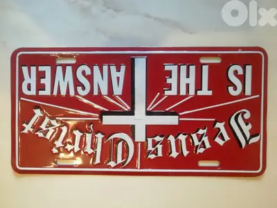 car or room decorative Liscence tin plate